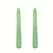 VELAS PARA CASTIÇAL CÔNICA VERDE CLARO  18 CM - 02 UNIDADES