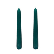 VELAS PARA CASTIÇAL CÔNICA VERDE ESCURO  18 CM - 02 UNIDADES