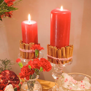 VELA DE NATAL VERMELHA G 18 X 6,5