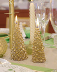 VELA ÁRVORE DE NATAL DOURADO M  6,5 X 14(h) CM