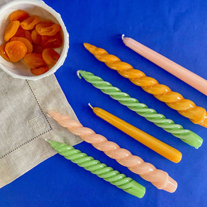 VELAS PARA CASTIÇAL NUVEM ROSA  26CM - 02 UNIDADES