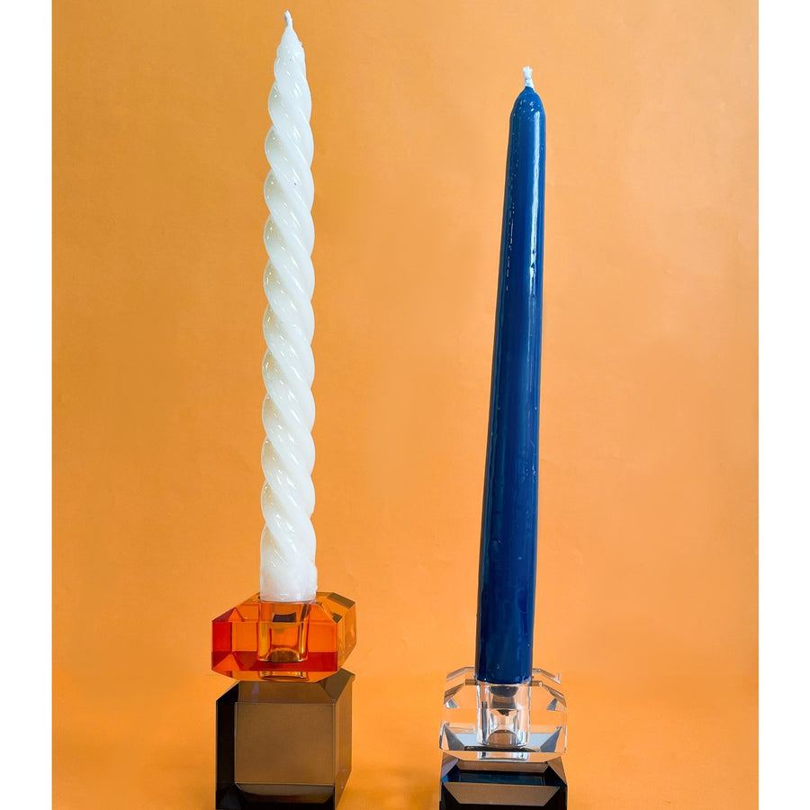 VELAS PARA CASTIÇAL TWIST MARFIM 25 CM - 02 UNIDADES