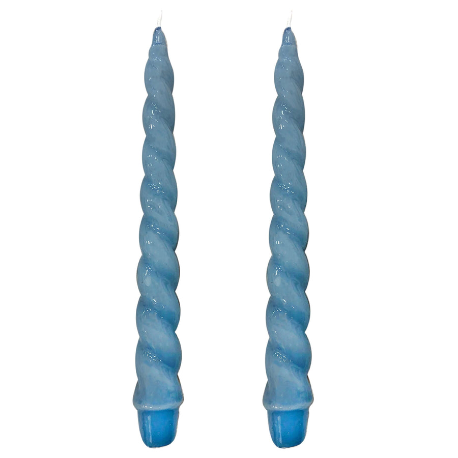 VELAS PARA CASTIÇAL NUVEM AZUL CLARO 26CM - 02 UNIDADES