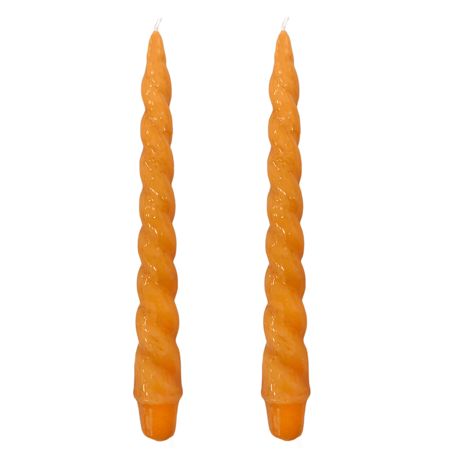 VELAS PARA CASTIÇAL NUVEM LARANJA  26CM - 02 UNIDADES