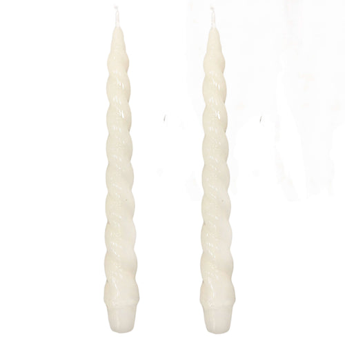 VELAS PARA CASTIÇAL NUVEM MARFIM  26CM - 02 UNIDADES