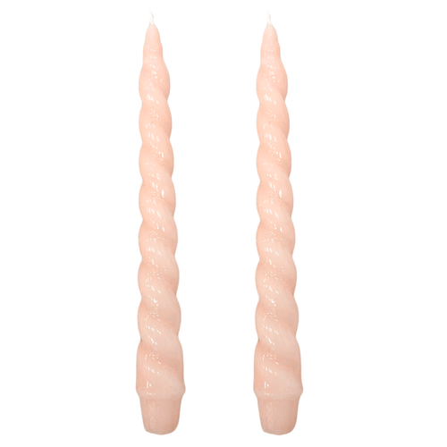 VELAS PARA CASTIÇAL NUVEM ROSA  26CM - 02 UNIDADES