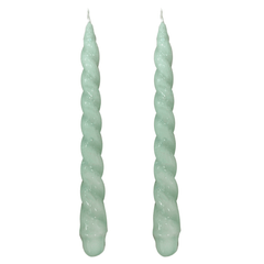 VELAS PARA CASTIÇAL NUVEM VERDE ÁGUA 26CM - 02 UNIDADES