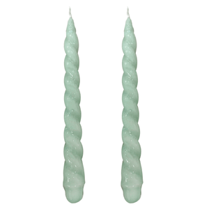 VELAS PARA CASTIÇAL NUVEM VERDE ÁGUA 26CM - 02 UNIDADES