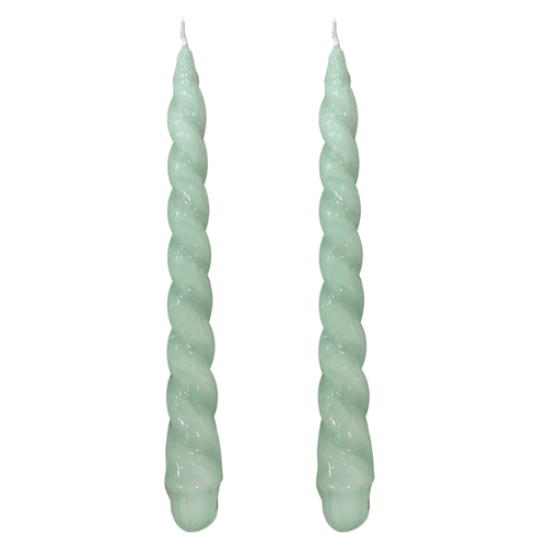 VELAS PARA CASTIÇAL NUVEM VERDE ÁGUA 26CM - 02 UNIDADES