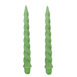 VELAS PARA CASTIÇAL NUVEM VERDE CLARO 26CM - 02 UNIDADES