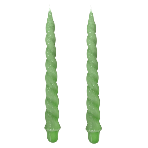 VELAS PARA CASTIÇAL NUVEM VERDE CLARO 26CM - 02 UNIDADES