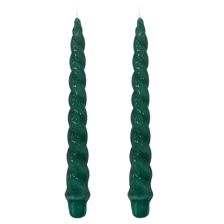 VELAS PARA CASTIÇAL NUVEM VERDE ESCURO 26CM - 02 UNIDADES