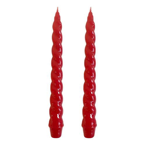 VELAS PARA CASTIÇAL NUVEM VERMELHO 26CM - 02 UNIDADES