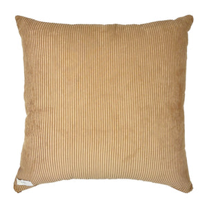 CAPA DE ALMOFADA VELUDO CROSS 50X50 CM BEGE