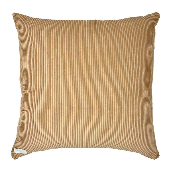 CAPA DE ALMOFADA VELUDO CROSS 50X50 CM BEGE